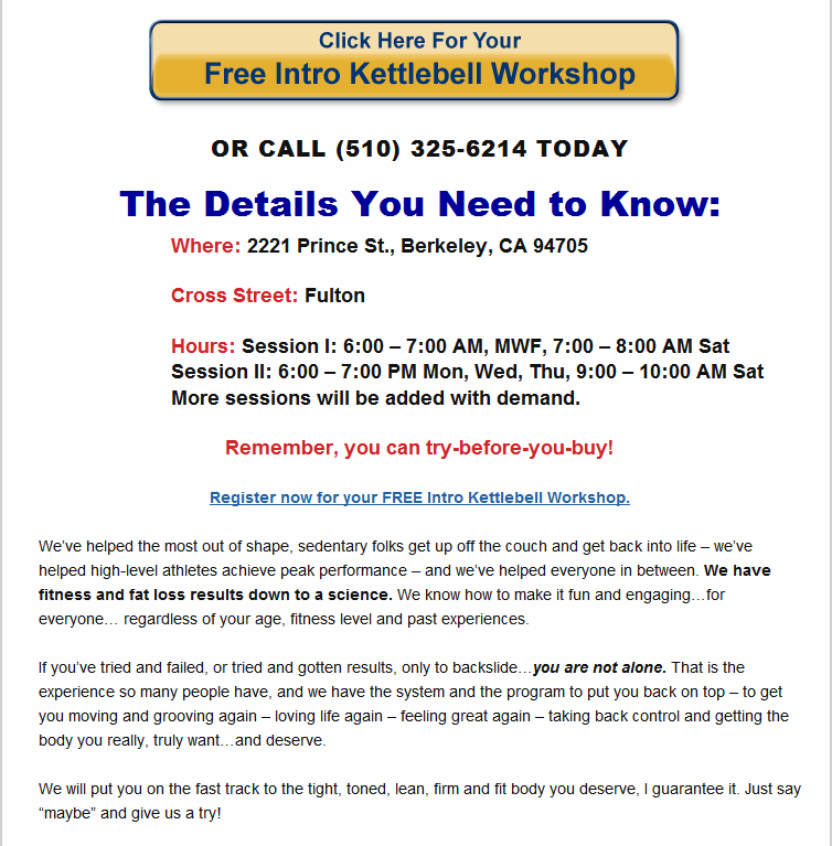 Transfer To KettleBell Info